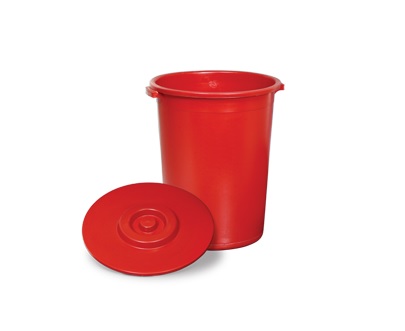 Cesto Plástico Redondo 100 litros com tampa